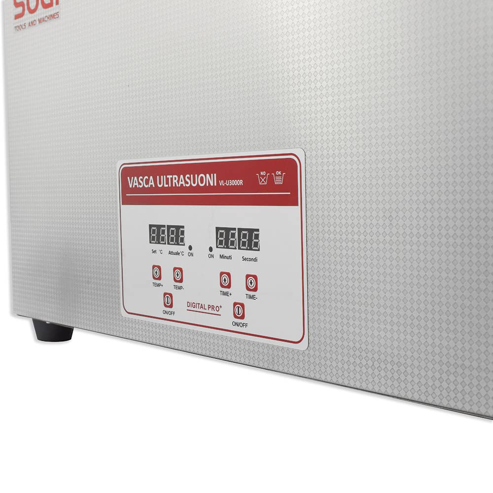 SOGI VL-U3000R Vasca professionale ultrasuoni riscaldata 30L - 600 W
