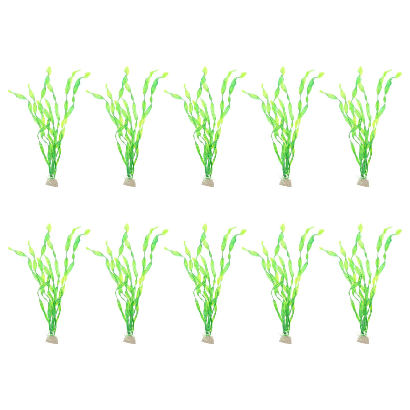 Happyyami 50piezas Plantas Acuáticas Artificiales para Acuario Hierba Kelp Decoración Subacuática Realista para Peceras y Acuarios Accesorios para Decorar Peceras