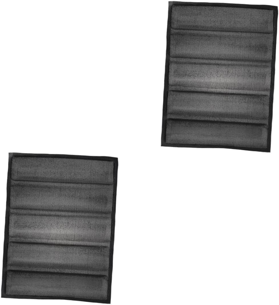 Healifty 2pcs Silicone Bread Mold Non Stick Baking Gadget for Homemade Hot Dog Bread Breathable Design for Drainage Easy to and Baking Supplies Black