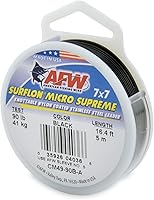 Vista 19 de American Fishing Wire Surflon Micro Supreme Nylon recubierto 7x7 de acero inoxidable, líder en alambres anudables para pesca en agua salada, pesca