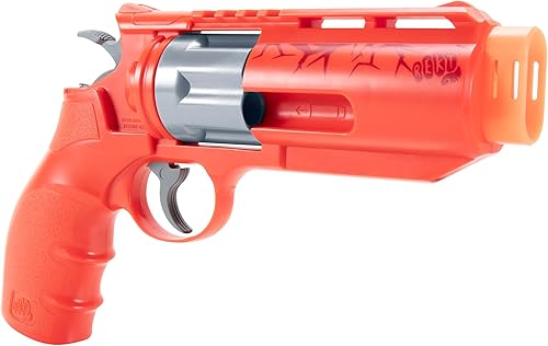 Miniatura 3 de Rekt Jury Revolver - Pistola de dardos de espuma con CO2, color rojo
