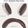 AirPods Maxヘッドフォン用シリコンケースカバー イヤーパッドケースカバー/イヤーカップカバー/ヘッドバンドカバー AirPods MaxUSB-C/Lightning2024/2020用ソフトシリコンアクセサリー Apple AirPods Max用 バーガンディ