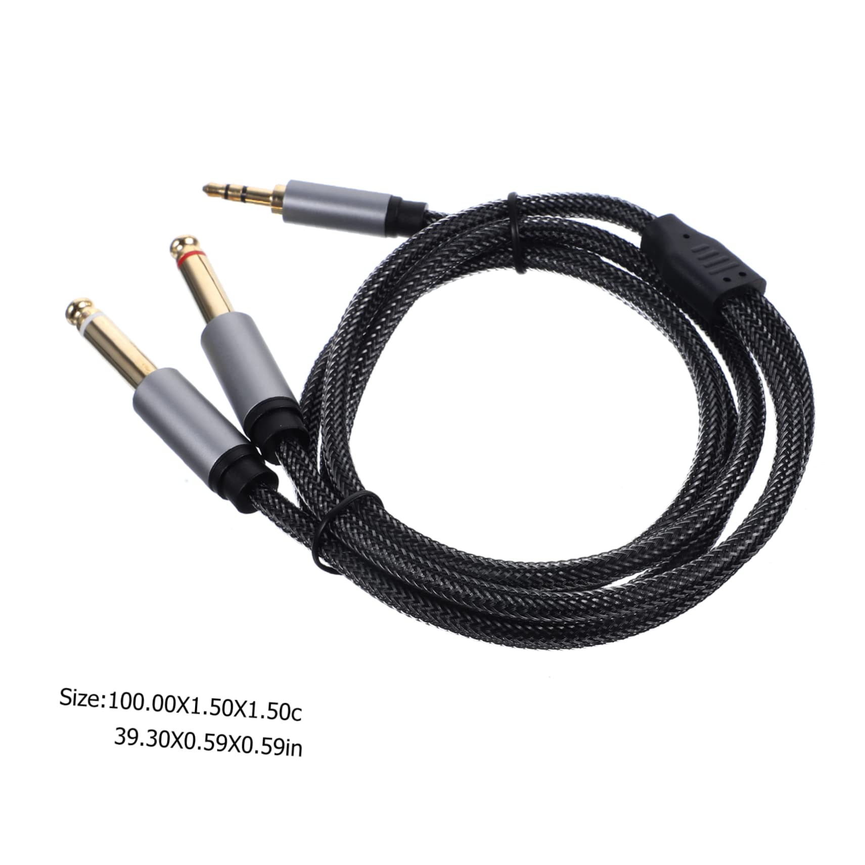 Uonlytech 5piezas Cable De Audio TRS De Adaptador Divisor Estéreo para CD Multimedia y Sistemas De Sonido