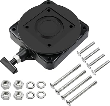1 Pack 2207003 Low-Profile Swivel Mounting Base Compatible with Cannon Downrigger