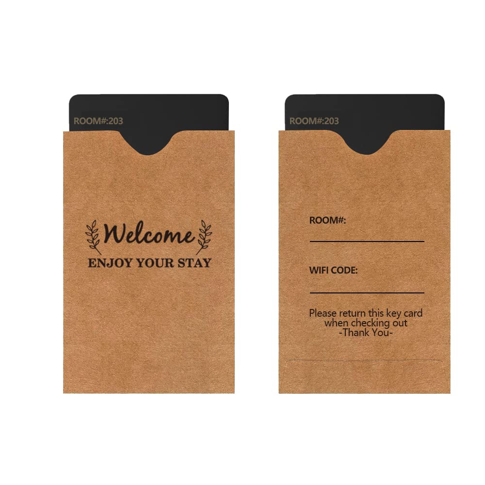 Hotel & Motel Welcome Stickers,2 Inches Welcome Enjoy Your Stay Key Cards Label Stickers,500 Pcs Per Roll - View #6