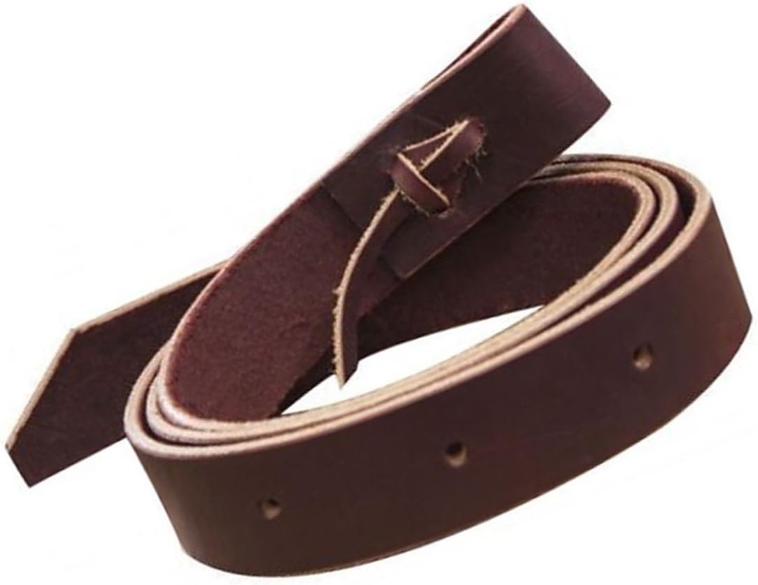 6' Foot Brown Latigo Leather Saddle Cinch Tie Strap