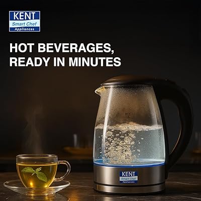 Kent Vogue 1.7L electric kettle India 2026 2200W double wall stainless steel temperature control no touch cool exterior Rs 1299 premium honest review