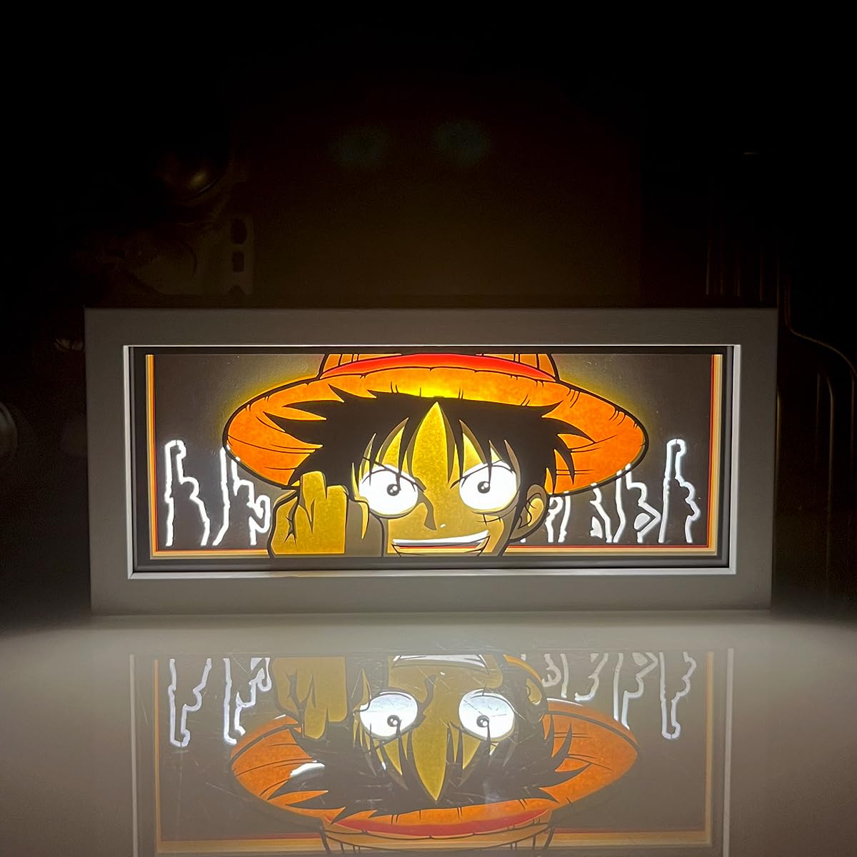 Anime Led Light Box Anime Paper Cut Light Box Handmade Manga Shadow Lamp Carving Night Light Table Lamp for Room Decor Anime Gift L-01-B
