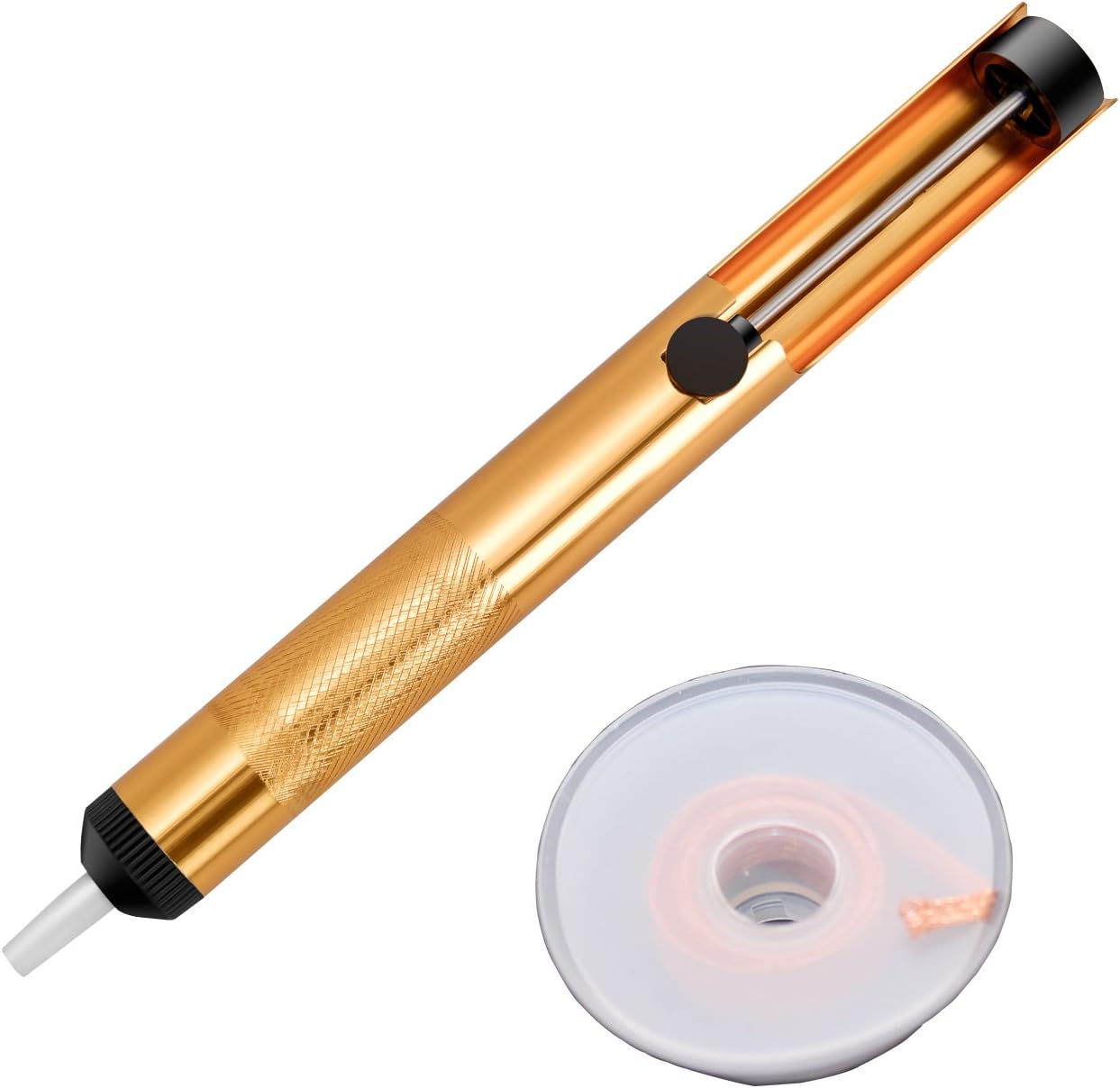 Desoldering pump with Solder Braid Desoldering wick Jajaplus Solder Sucker Desoldering Vacuum Pump Solder Removal Tool