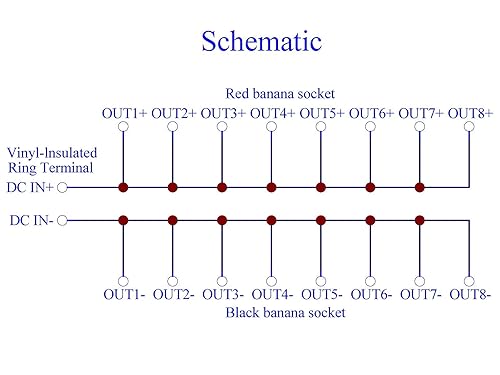 Miniatura 10 de Banana Jack - Tira de distribución de energía CC de 8 salidas (sin cable)