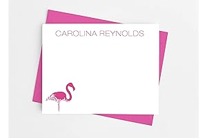 Elegant Flamingo Stationery Collection: Captivating Notecards for Ladies