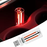 Vista 19 de 2 luces USB para el interior del automóvil, regulables al tacto, diseño de botella de vidrio retro mini adecuado para automóviles, dormitorios, Azul