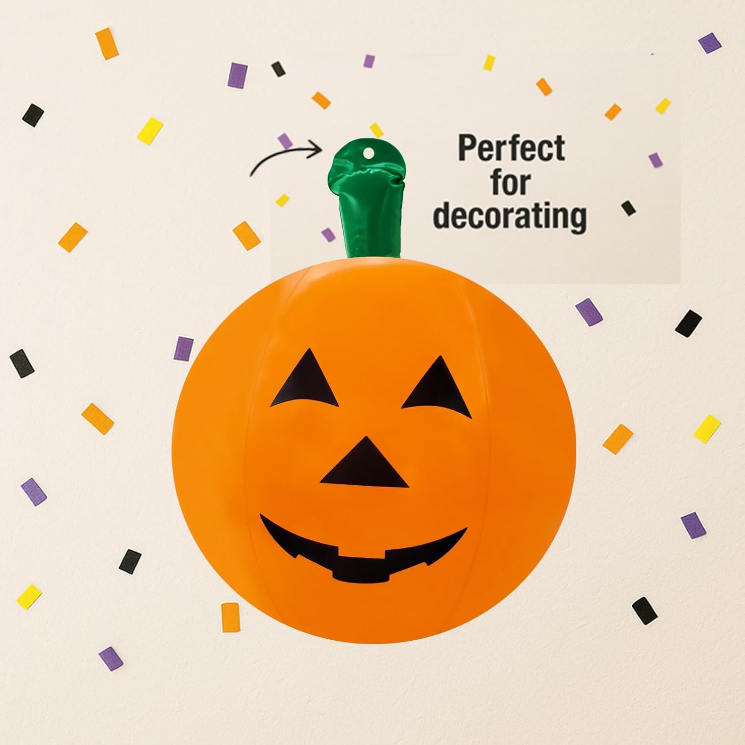 The Dreidel Company 6 Halloween Pumpkin Inflatable Decorations, 16 Tall 6-Pack Halloween Pumpkin Decor