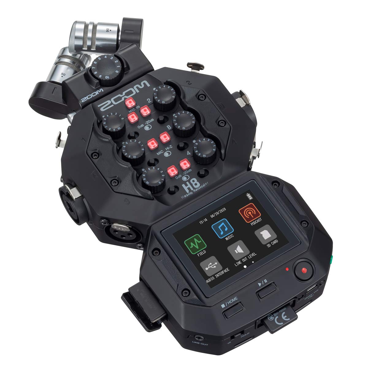 Zoom H8 przenośny cyfrowy dyktafon audio + słuchawki keepdrum