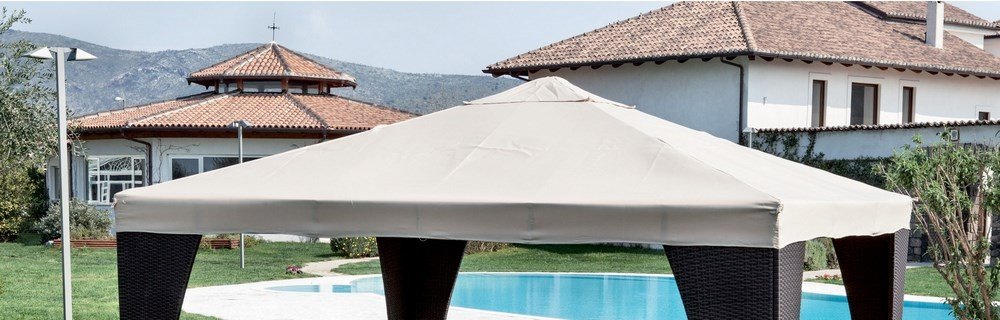 Telo di Ricambio per Gazebo, Bianco, 300x300x2 cm