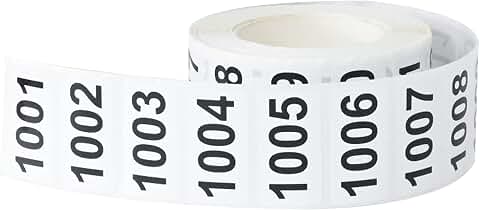 Amazon.com: Sequential Number Stickers