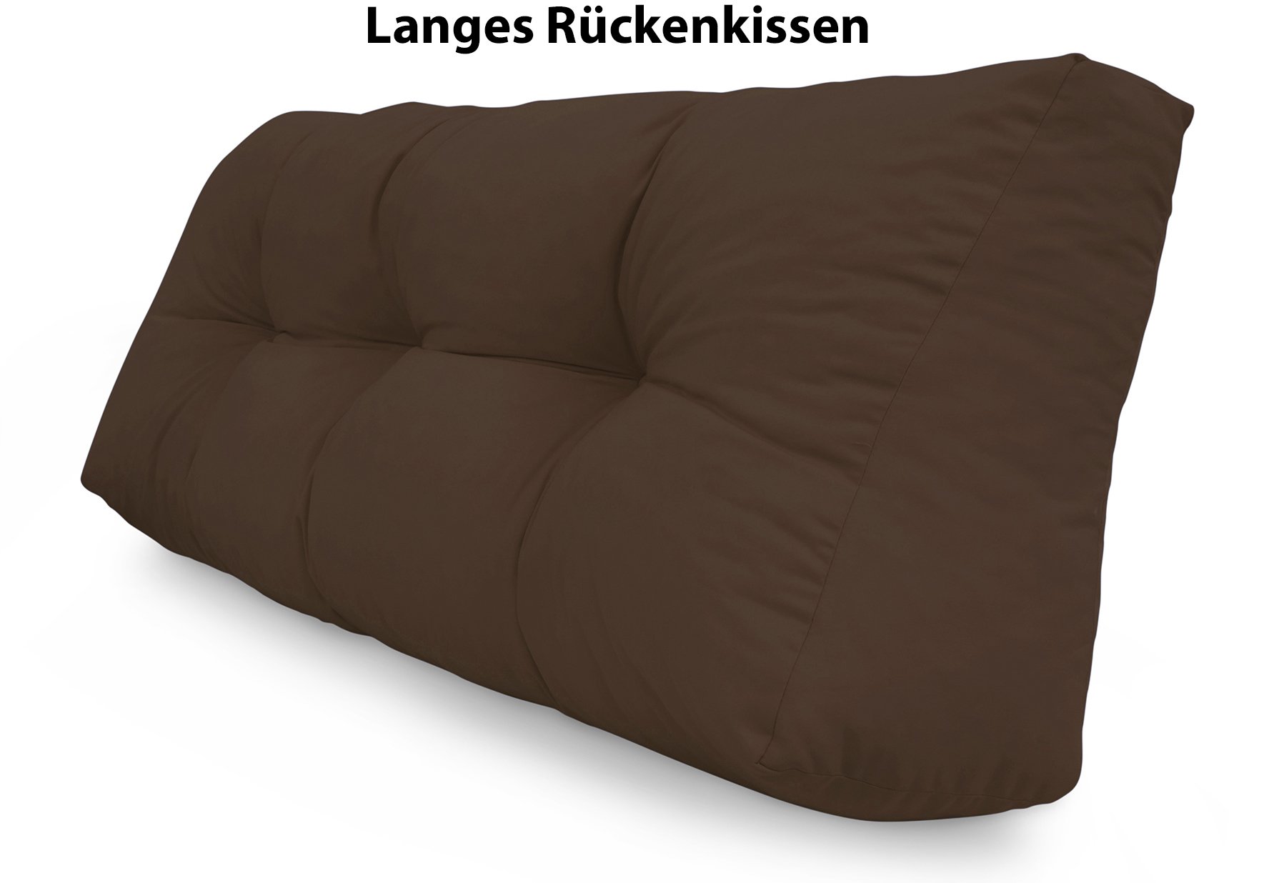 Spatium Palettenkissen Palettenauflage Palettenpolster Euro Palettenmöbel (Langes Rückenkissen 120x40x10/20 , Braun) - Image 2