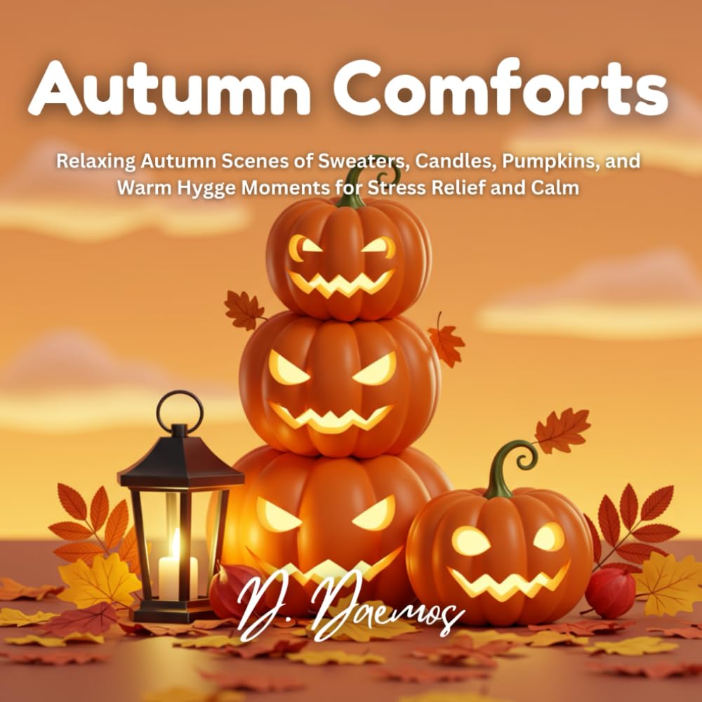 Autumn Comforts: Relaxing Autumn Scenes of Sweaters, Candles, Pumpkins, and Warm Hygge Moments for Stress Relief and Calm