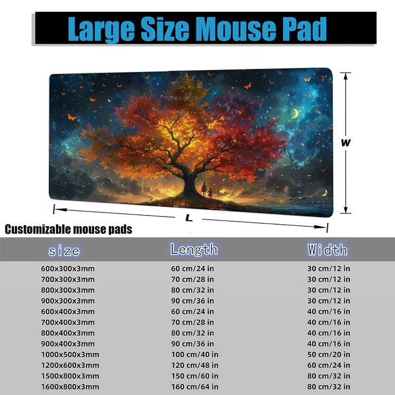 Tapis Souris Gaming Papillon : Performance Fluide et Bords Cousus - 7