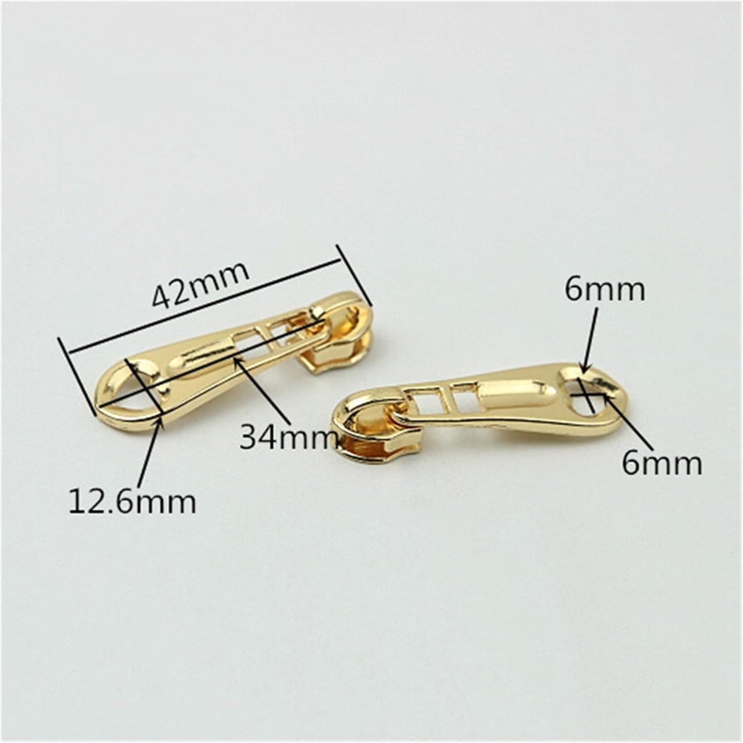 Reißverschluss, 10 Stück Metall 5# Reißverschlussschieber for Jacken, Kleidung, Mantel, Kopfzieher, Reißverschluss-Reparatur-Set, DIY(Bronze)