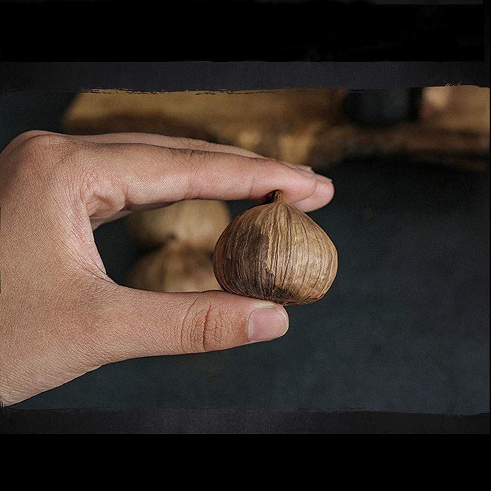 Angzhili Organic Black Garlic 8.81 Ounce Whole Black Garlic Fermented for 120 days 0 additives High in Antioxidants Healthy Snack Ready to Eat or Sauce