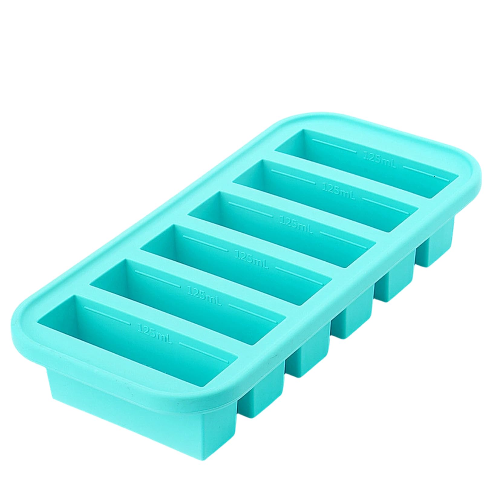 MALSSE Of 1 Silicone Freezers Molds with Lid for Ice Cubes Juices and Food Storage Space Saving Kitchen Essential Ice Block Tray with Cover