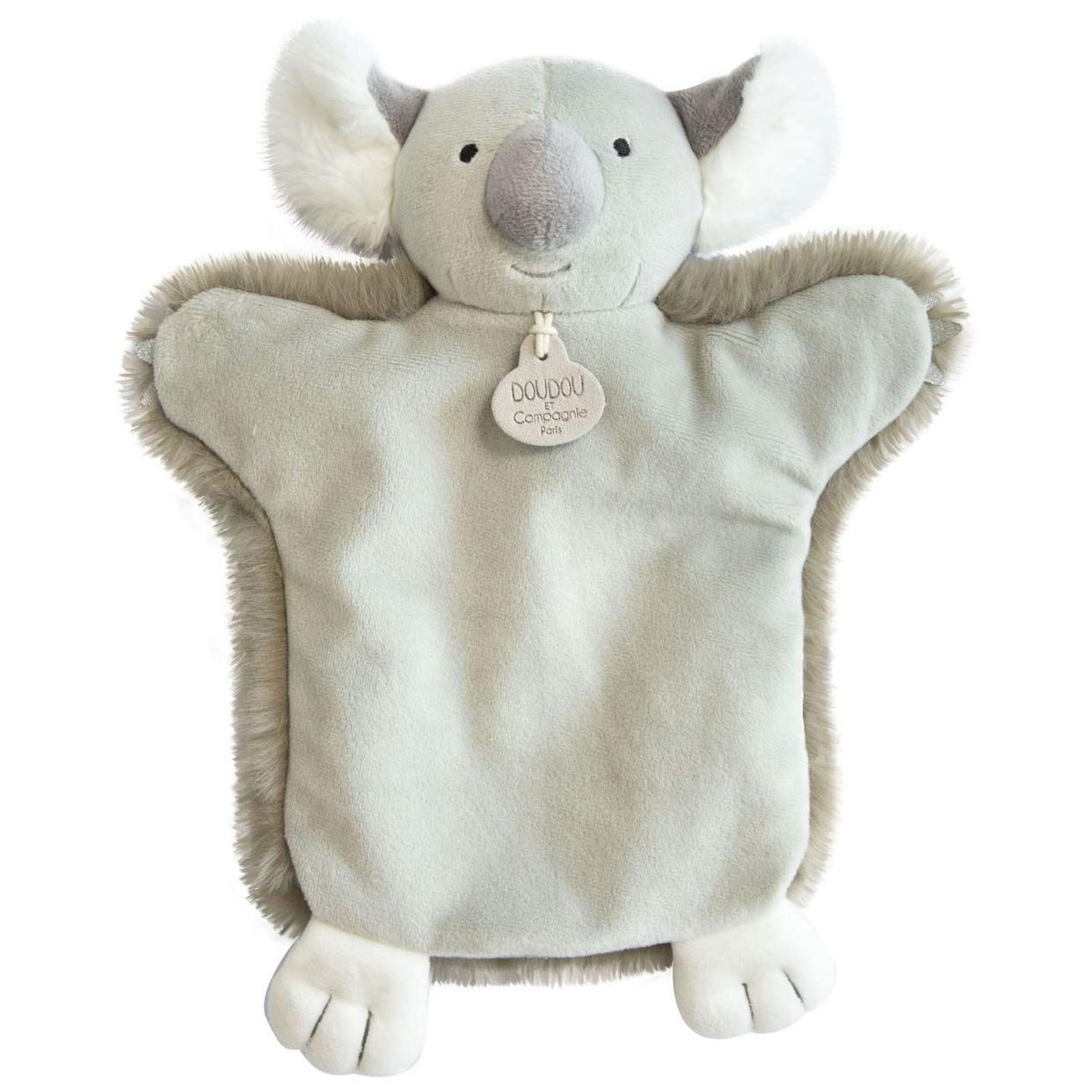 Doudou et Compagnie - DC3619 Koala Hand Puppet - 25cm - Grey/White, Gray, 10 x 23 x 25 centimètres
