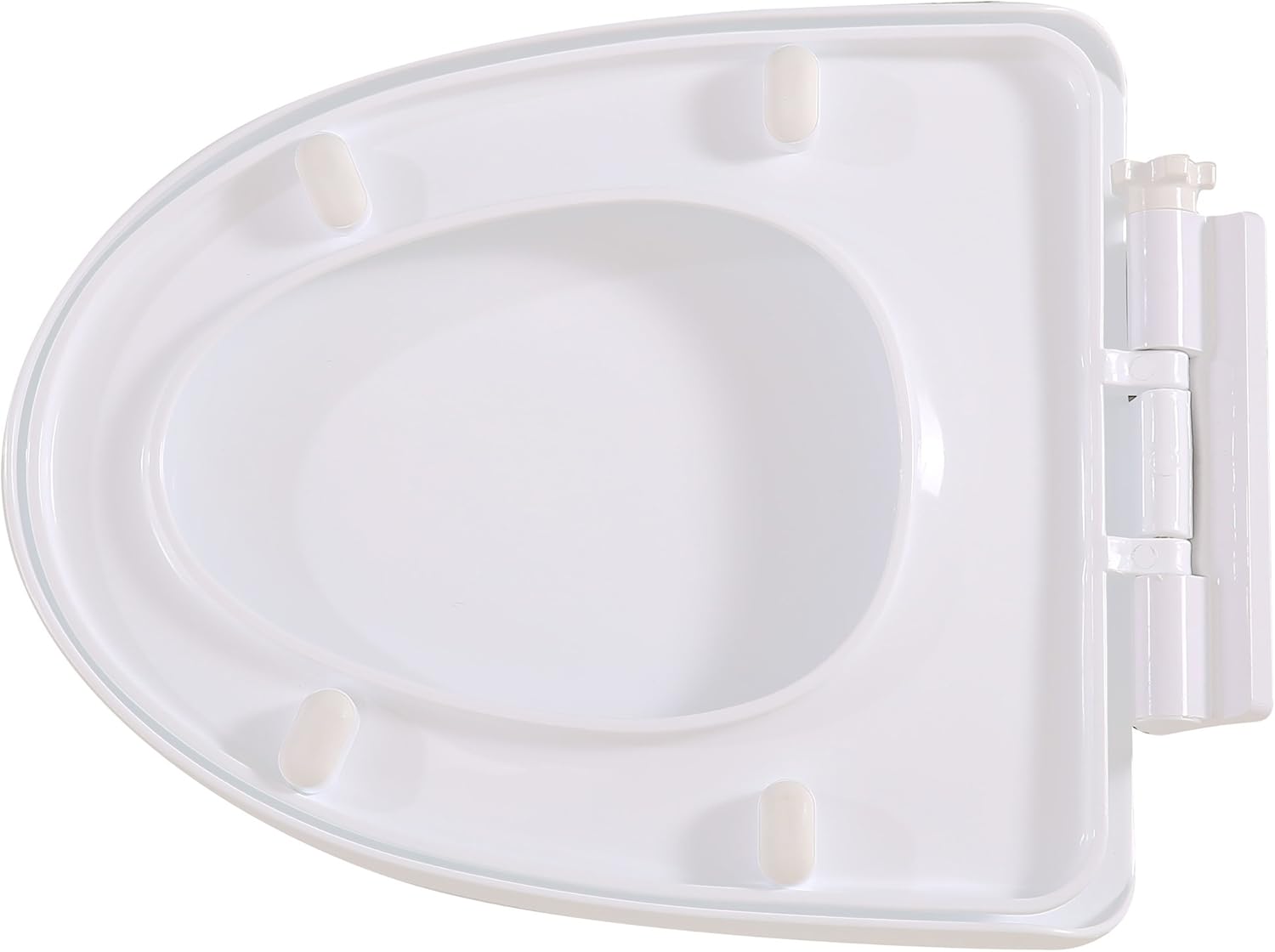 Slowly Lift Up Automatically(None Electric) Elongated Toilet Seat,White