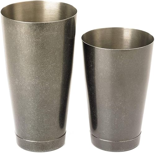 Miniatura 2 de Barfly Lata de cóctel, juego (18 oz y 28 oz), negro vintage