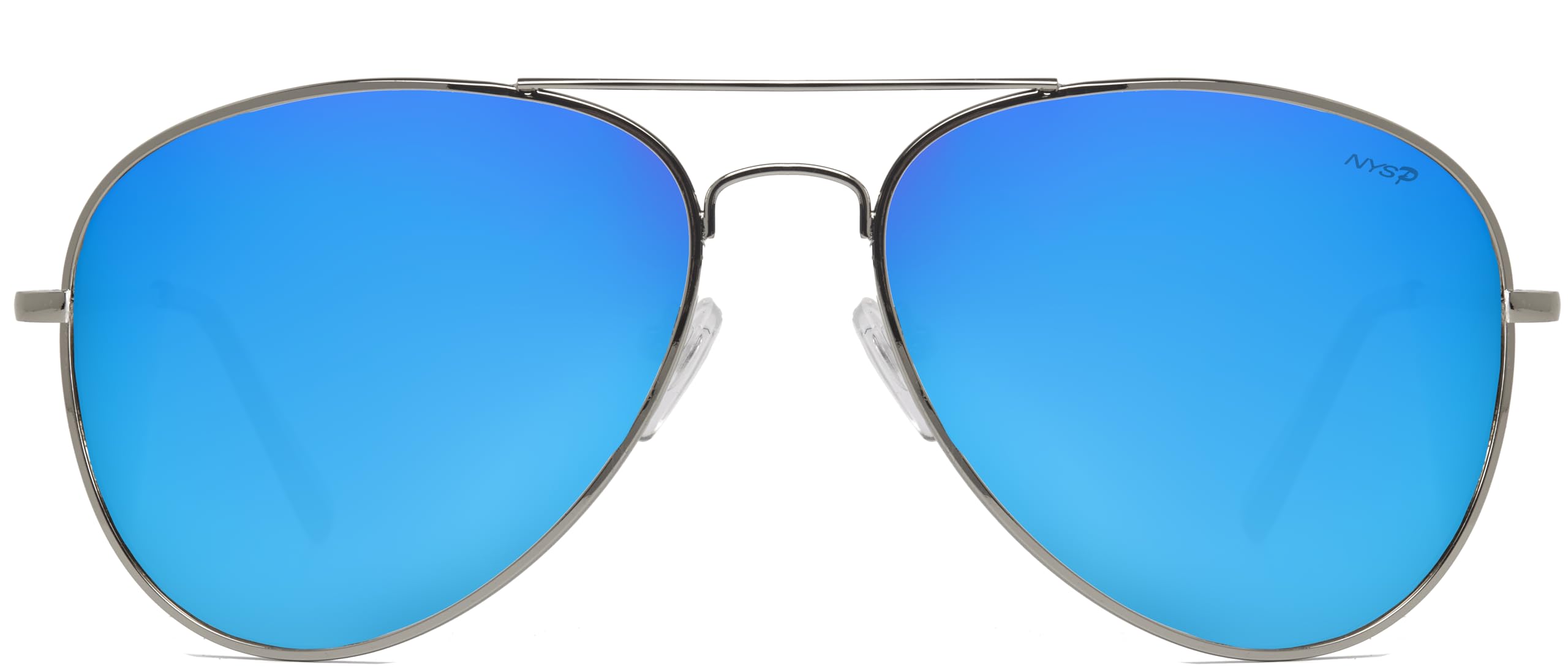 NYS Collection Premium Polarized Classic Aviator Sunglasses Lightweight Frame 63mm Lenses UV400 for Men Women