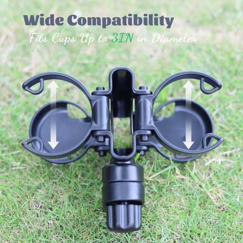 Miniatura 3 de Portavasos para cochecito de bebé con ganchos, soporte para teléfono, esencial de viaje para bebé, accesorios universales para cochecito de bebé,