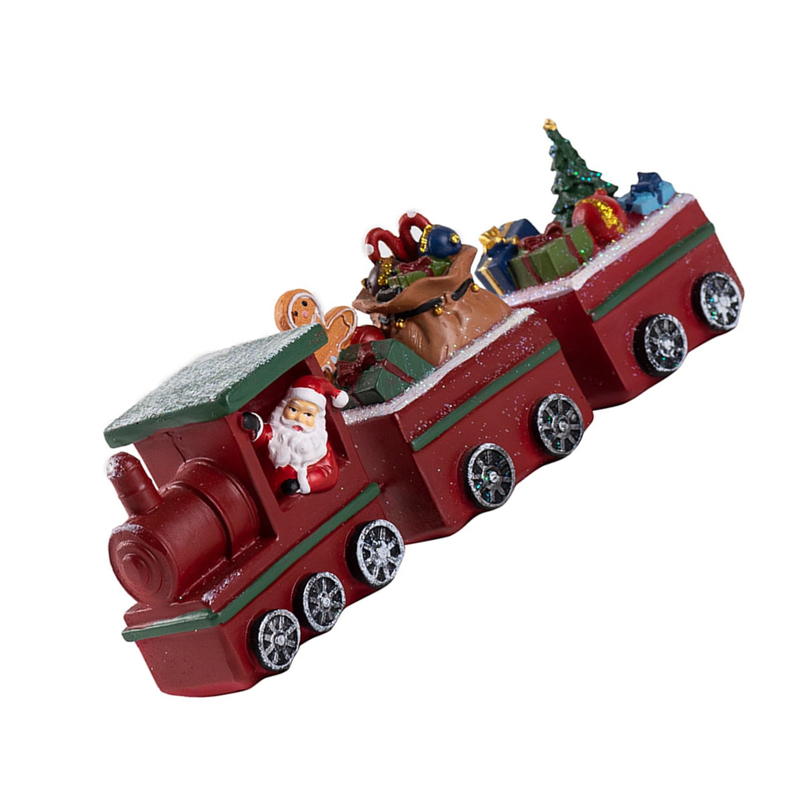 Train de Noël miniature pour décoration de bureau et ambiance festive