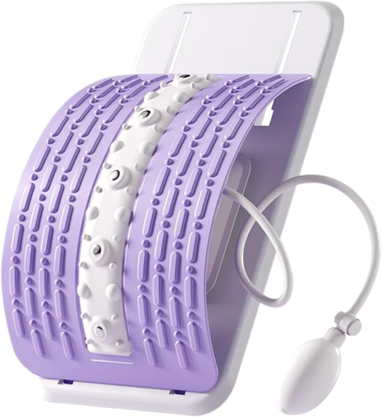 Lumbar Back Stretcher – Adjustable Inflatable Traction Device for Spinal , Anti-Slip Cracker with Points, Portable Lumbar Support for Muscle Recovery and Correction