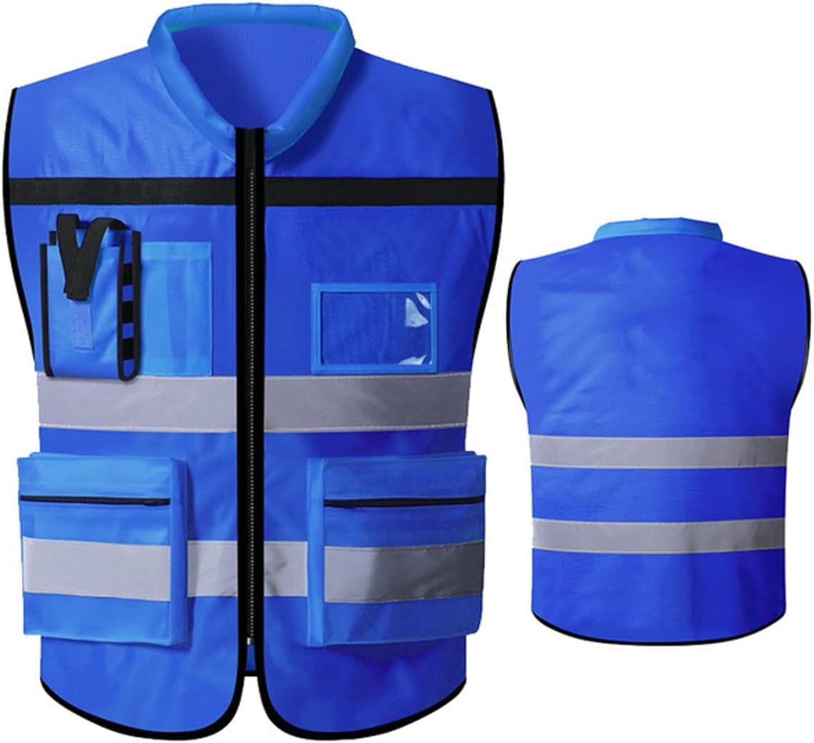 Amazon.co.jp: 反射ベスト建設ベスト高安全ベスト男性視認性ベスト複数