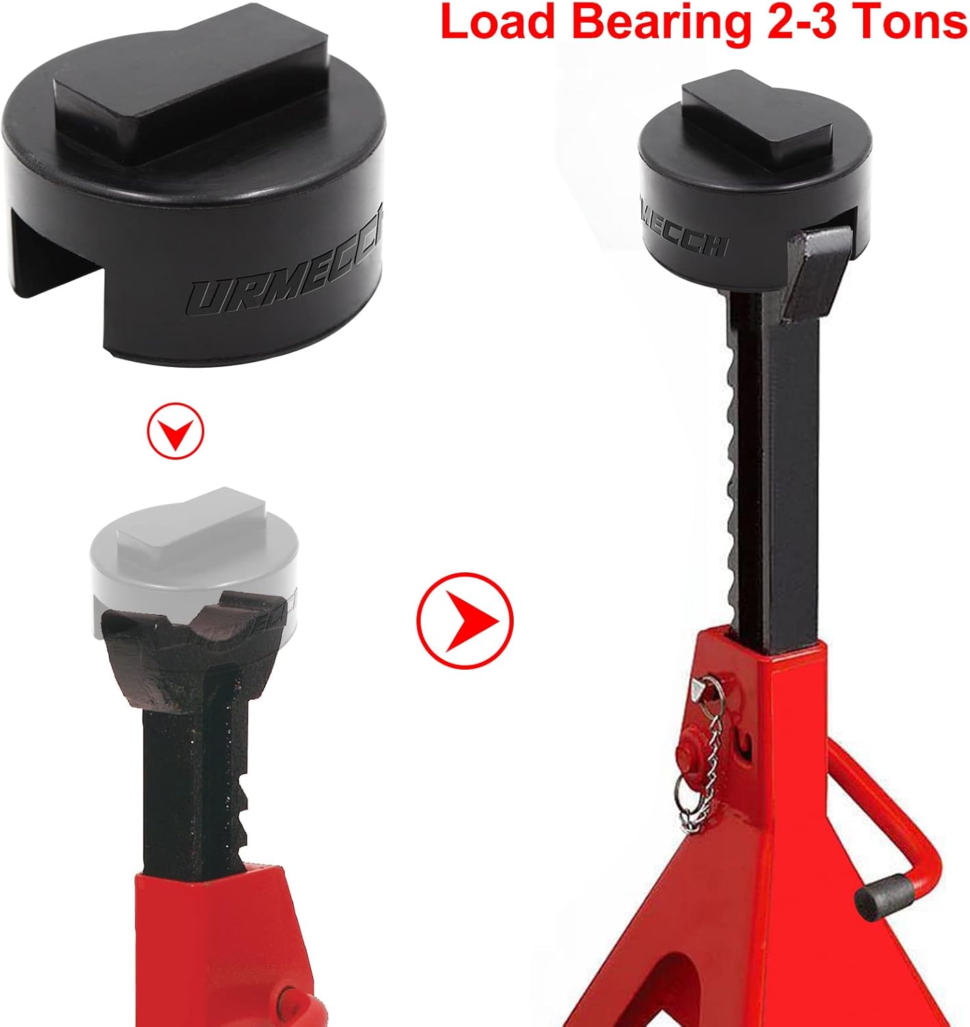 URMECCH Polyurethane Jack Pad for BMW and Mini - Slotted Square 6