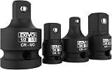 LEXIVON Impact Socket Adapter Reducer, Set of 4, 1/2" | 1/4" to 3/8" | 3/8" to 1/4" | 1/2" Converter Adapter Set Fits Impact Driver, Torque Wrench, Power Drill, Ratchet (LX-112) - 1