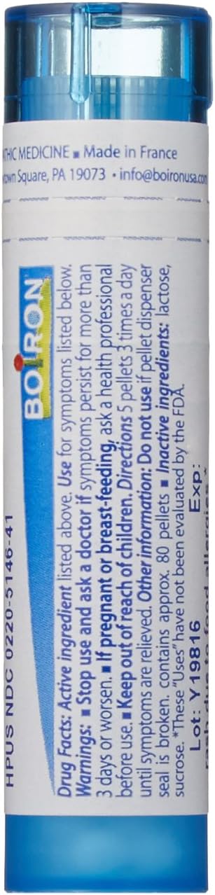 Boiron Urtica Urens 6C, 5-Pack of 80 Pellet Tubes, Homeopathic Medicine for Skin Rash