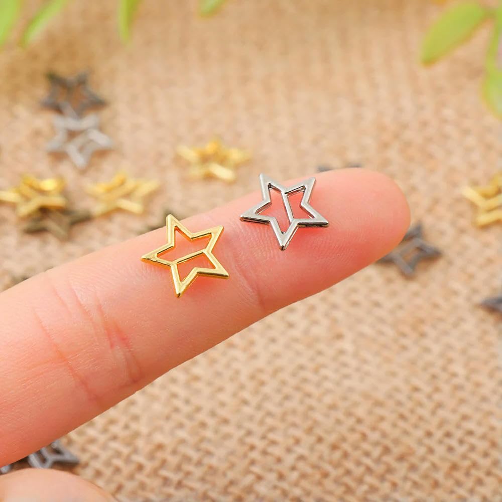 120 Mini Fibbie Tri-Glide Per Cinture Fai Da Te, 4 Colori Misti (Nero, Oro, Argento, Bronzo) - 4mm