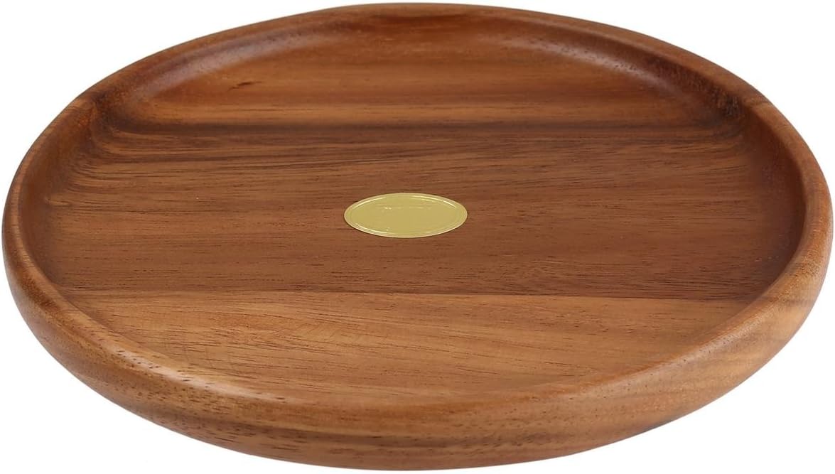Round Wooden Plate Small for Serving Pizza