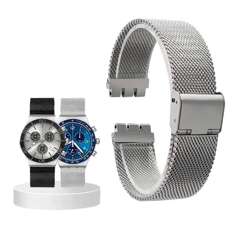 Bracelet de montre en acier de qualité supérieure pour Swatch YGS749 finition brossée