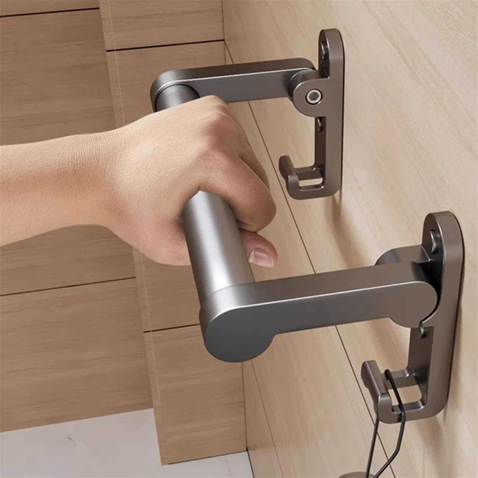 Barandilla plegable para el inodoro Pasamanos de ayuda for personas mayores, barra agarre, soporte seguridad, ducha, accesorios baño(Style2)