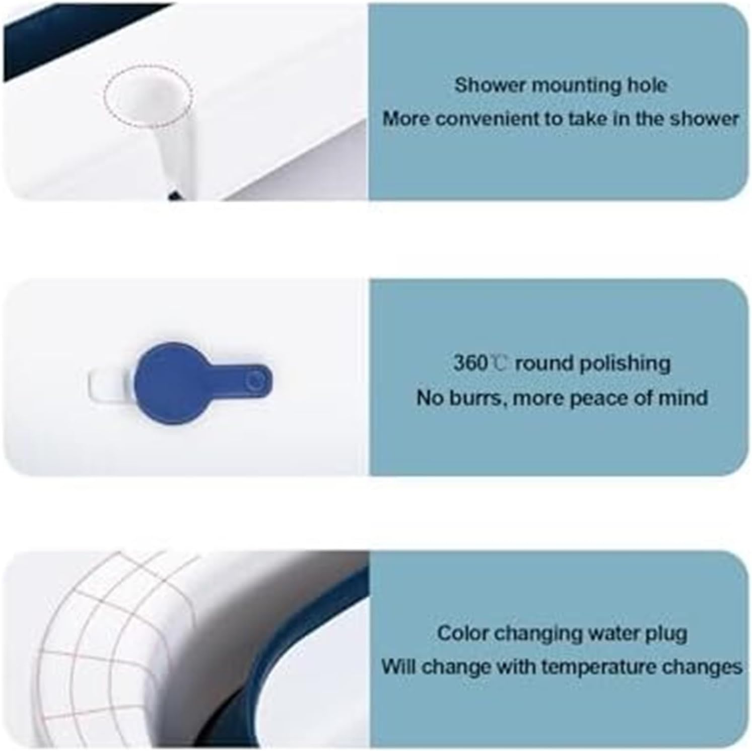 Foldable Dog Bathtub,Pet Washing Station, Pool,Cat Multifunctional with Drainage Hole, Tub Bathing(Blue)