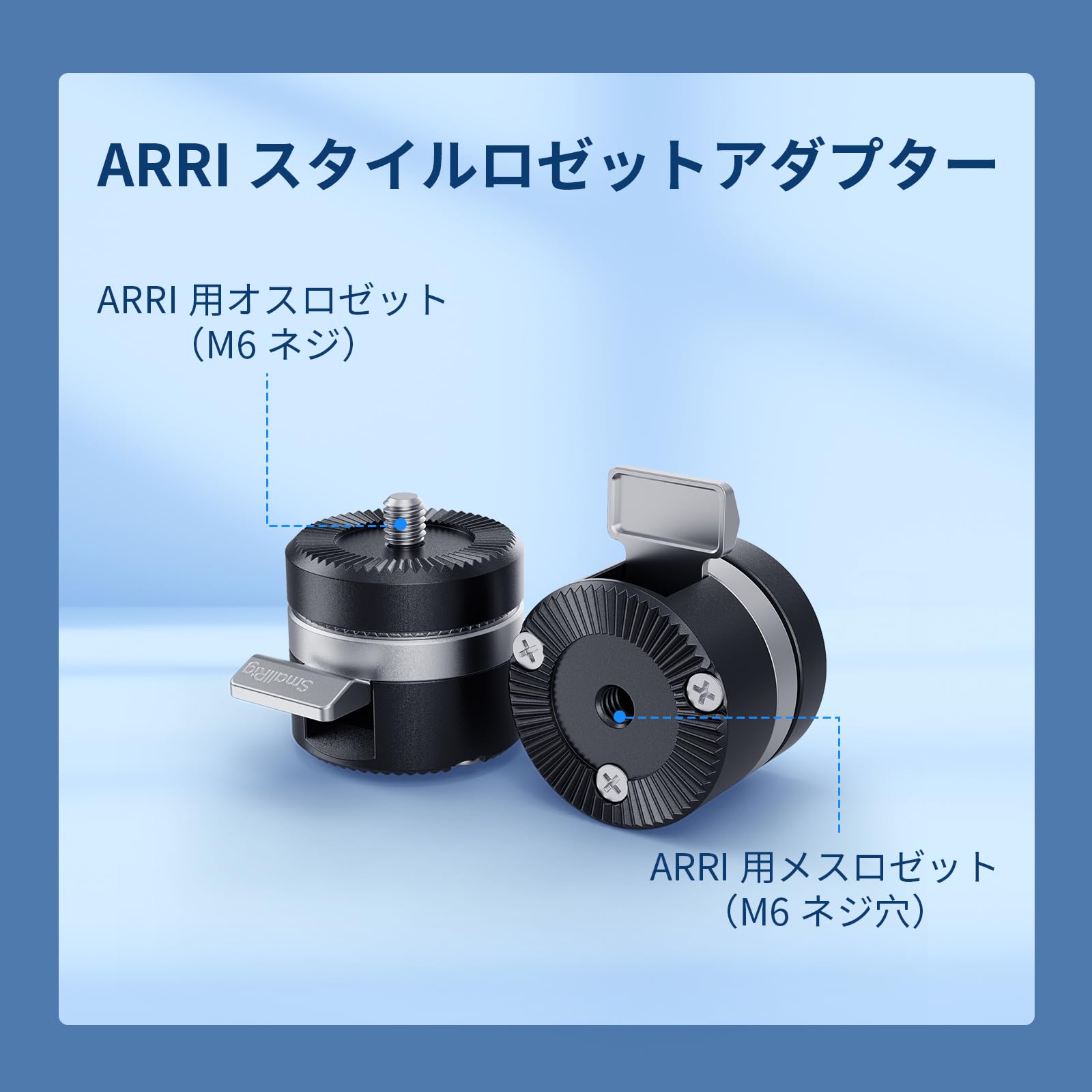 Amazon | SmallRig 回転式 ARRIスタイル ロゼットアダプター ARRI 