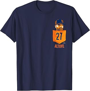 Jose Altuve Houston Baseball Pocket Tee MLBPA T-Shirt