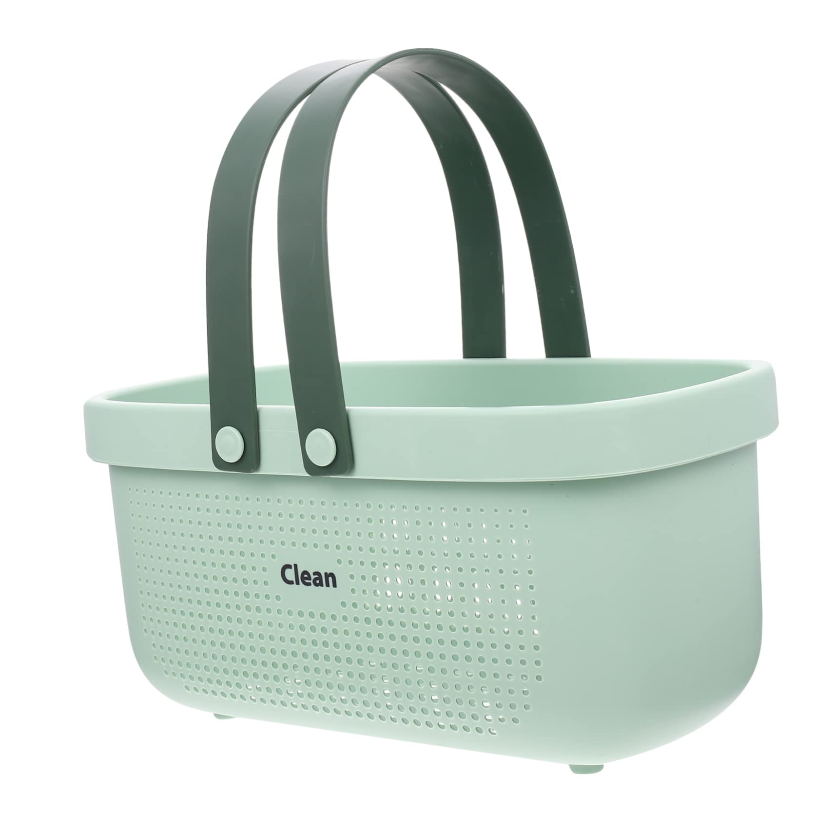 FOMIYES Cesta Portátiles Baño Diseño Hueco de Gran Capacidad y Asas Ligera Organizar para Productos de Limpieza en Cocina Dormitorio y Ducha