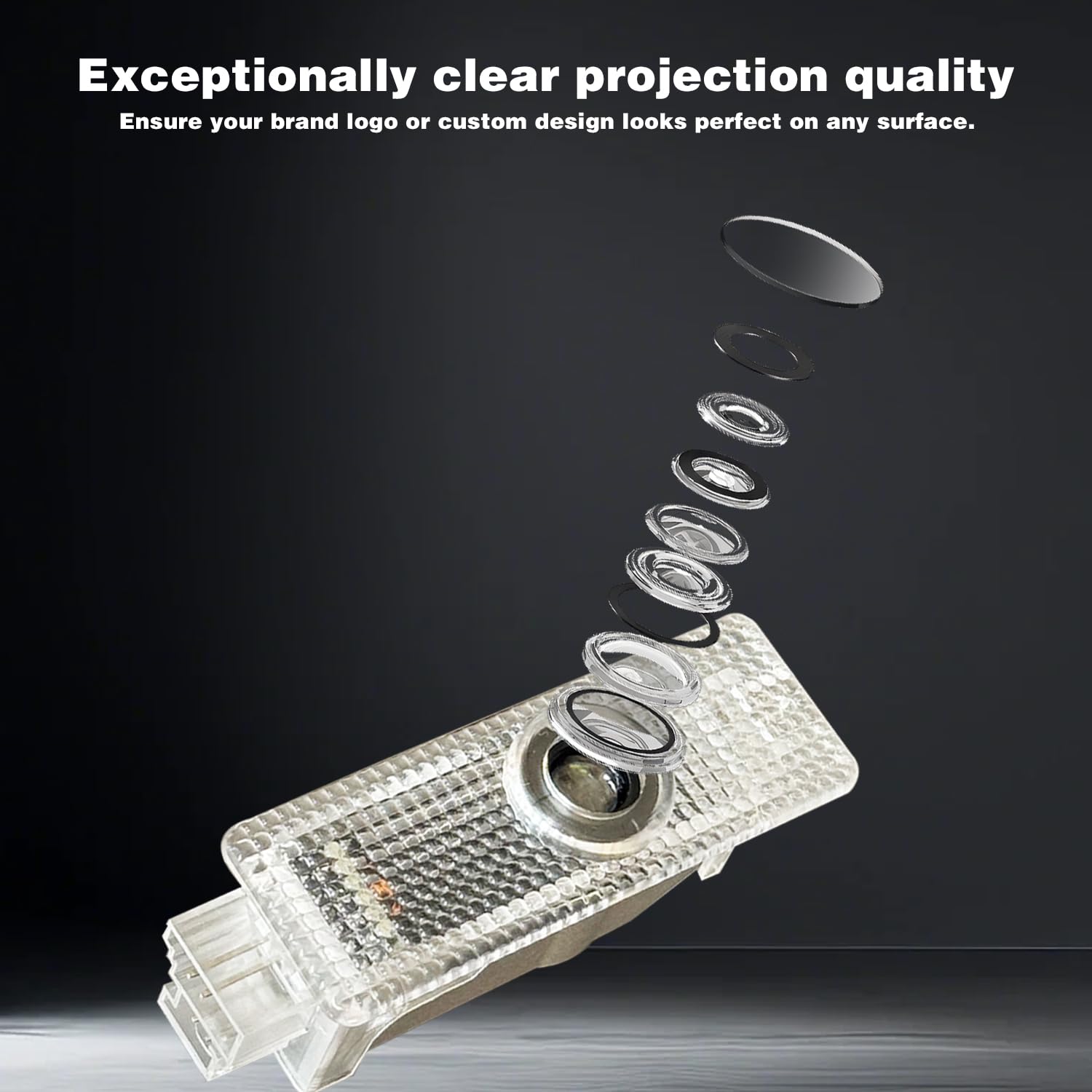 2026 ERSDGG 2 Pcs Car Door Light Welcome Light 4K Glass Lens Ghost Shadow Lamp Puddle Lights Compatible with M 1/2/3/4/5/6/7/X1/X2/X3/X4/X5/X6/X7/Z/GT - 5