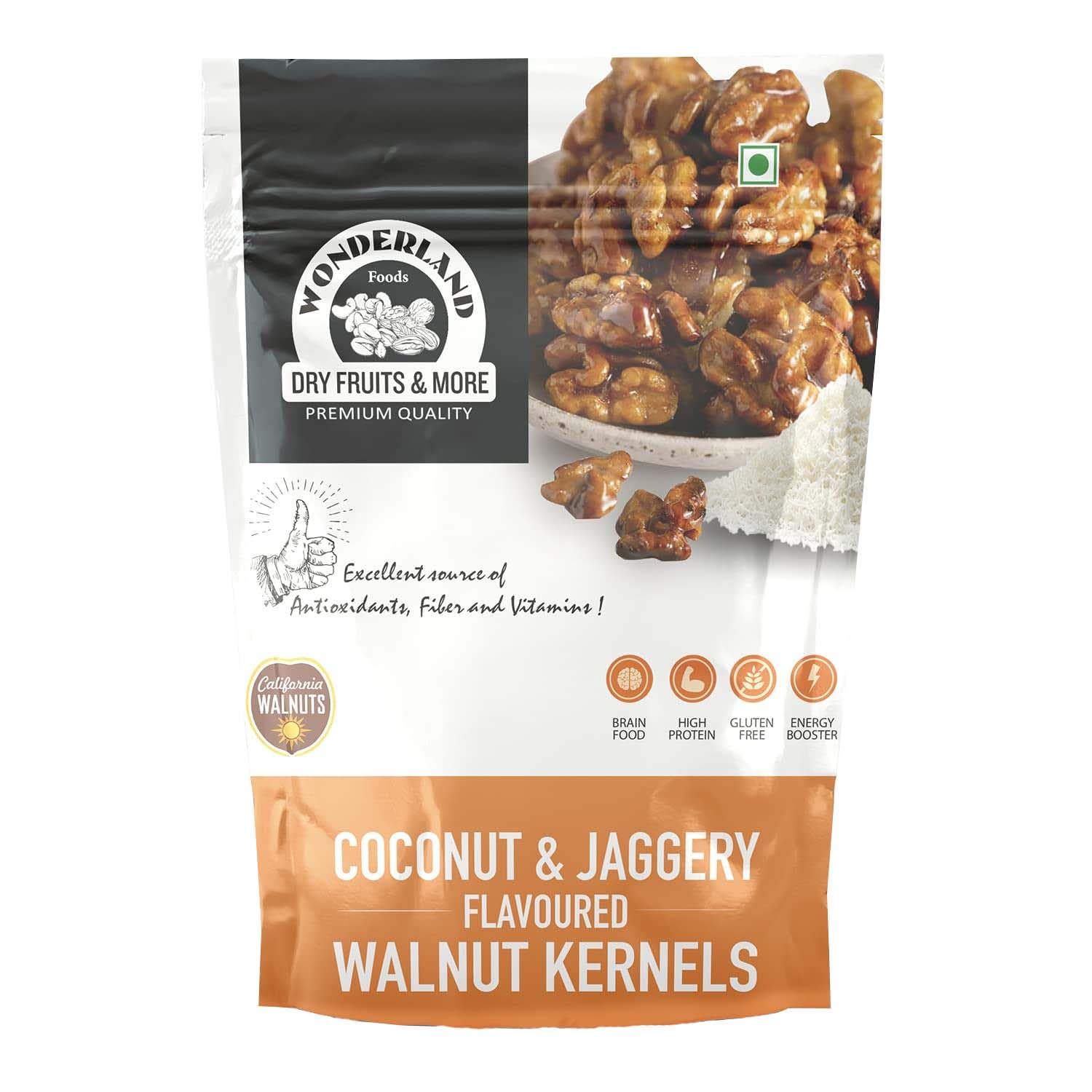 See full amazon price history chart for WONDERLAND FOODS (DEVICE) Dry Fruits California Walnut Kernels - Jaggery & Coconut Flavoured (Akhrot Giri) 200G Pouch (100G X 2) WONDERLAND FOODS (DEVICE) Dry Fruits California Walnut Kernels - Jaggery & Coconut Flavoured (Akhrot Giri) 200G Pouch (100G X 2) (B0B4DTSN9Q) Amazon Price History, Amazon Price Tracker