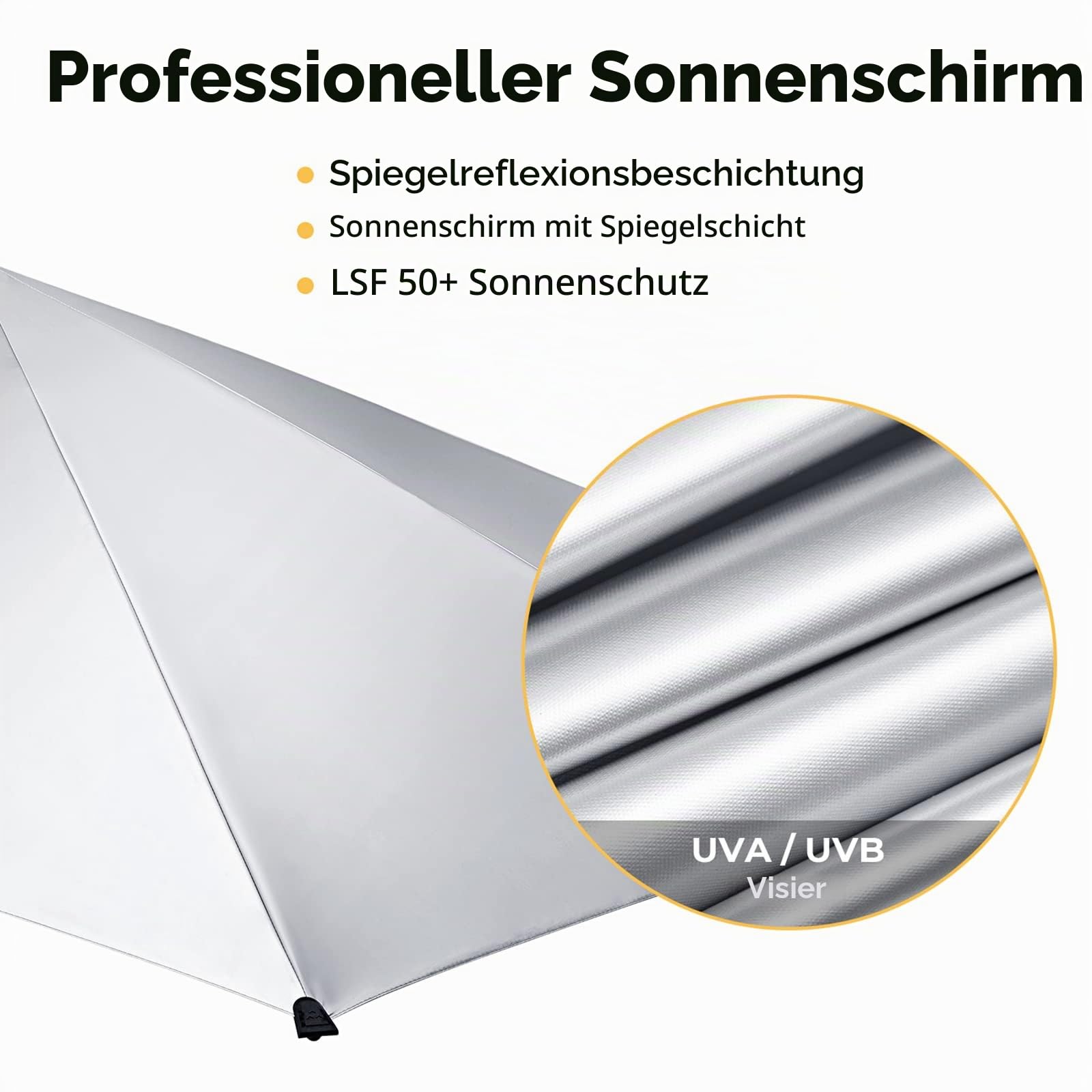 G4Free Verstellbarer Strandschirm mit LSF 50+, Größe XL,mit Universalklemme