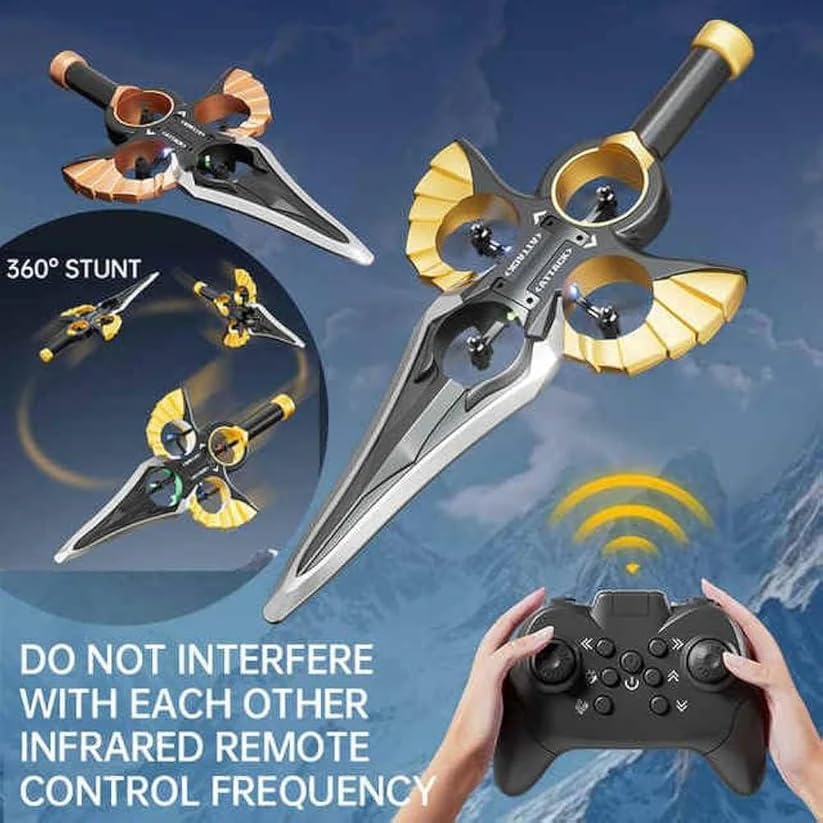 Image of TOYMELO Remote Control Flying Plane Toy with LED Lights, 360 Flip & Stunt Roll | RC Fighter Jet Airplane for Kids & Adults | Rechargeable Easy to Fly RC Aircrafts
