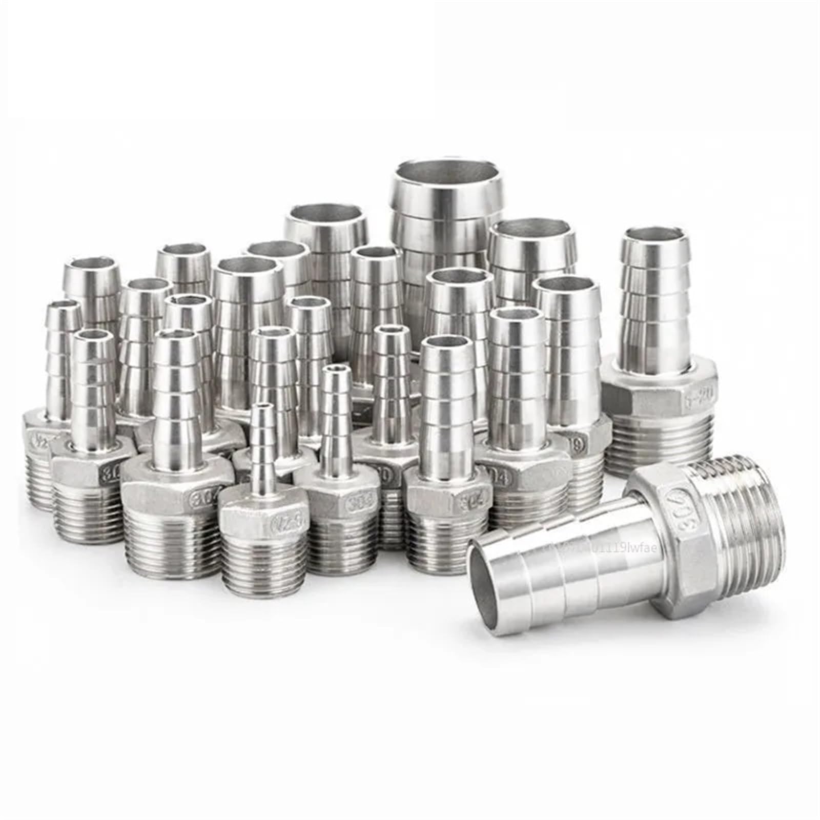 6 8 10 12 mm 1/4 3/8 pollici in acciaio inox 304 raccordo for tubo flessibile riduttore di coda pagoda giunto di accoppiamento connettore 1 pz(6mm tube,1/2")